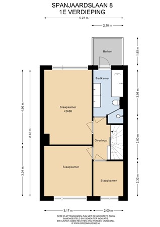 Floorplan - Spanjaardslaan 8, 2352 AK Leiderdorp